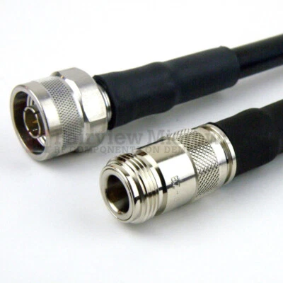 LMR-400 Times Microwave Coaxial Cable Assembly N Male TO N Female Connector - Image 1 of 4