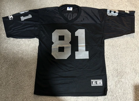 Vintage Oakland Raiders Tim Brown Starter Football Jersey; Size 48 Large Cover
