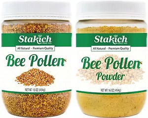 1 lb BEE POLLEN GRANULES + 1 lb POLLEN POWDER Fresh Pure 100% Natural Best Raw - Picture 1 of 1