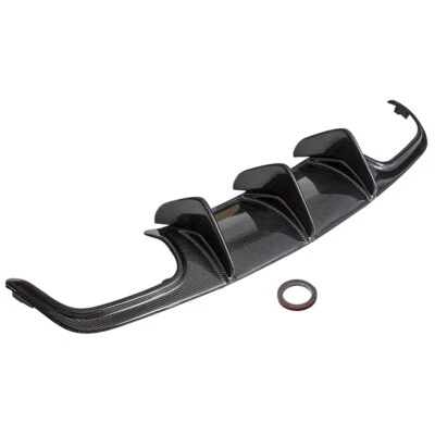 Kit de labio difusor de parachoques trasero para Mercedes Benz W204 C63 AMG 2008-11 fibra de carbono Foto 1 de 4