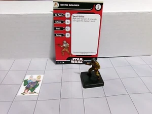 =Star Wars Miniaturen PROMO Allianz & Imperium NIKTO SOLDAT mit Karte= - Bild 1 von 2