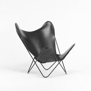 1950s Leather Butterfly Chair by Jorge Ferrari Hardoy Bonet & Kurchan for Knoll 