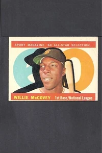 1960 Topps Set Break #554 Willie McCOVEY-4--HI #--BV $150--arrugado--en muy buen estado/excelente - Imagen 1 de 2