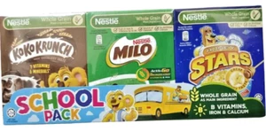 NESTLE SCHOOL PACK WHOLE GRAIN CEREAL  ( 6 boxes x 25g ) + Free Gift - Picture 1 of 11