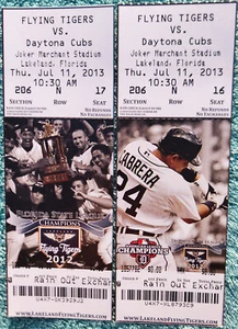 Lakeland Flying Tigers Vintage Ticket Stubs - 2012 FSL Champs, Miguel Cabrera - Picture 1 of 2