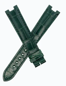 Cartier 16mm x 14mm Green Alligator Leather Watch Band KD7PAP49 - Picture 1 of 3