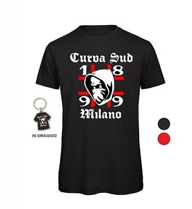 T-shirt ultras CURVA SUD MILANO calcio tifosi + portachiave