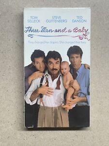 Three Men and a Baby 1987 VHS Tom Selleck Ted Danson Comedy Vintage Rare
