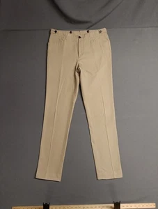 SUITSUPPLY JORT Casual Int Men's Dress Pants Trousers Cotton Khaki Brown 30Wx31L - Picture 1 of 14