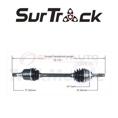 SurTrack CV Axle Shaft for 2001-2005 Chrysler Sebring 2.7L 3.0L V6 - yc Foto 1 de 4