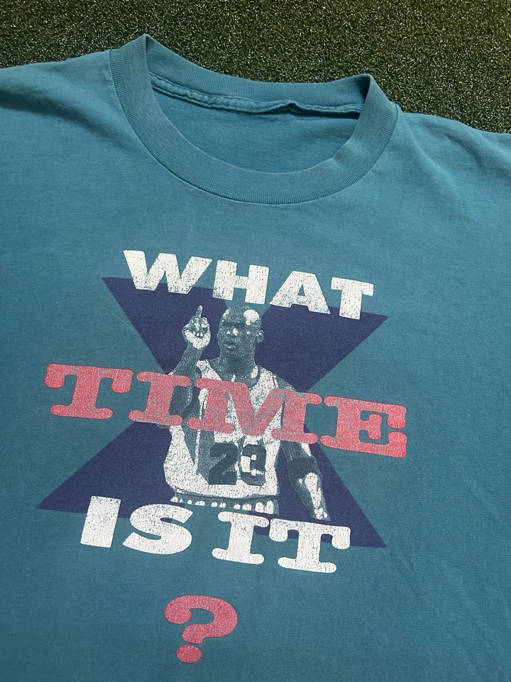 Vintage Nike Michael Jordan T-shirt Green/Teal XL 90’s Basketball NBA Bulls - Image 1 of 4