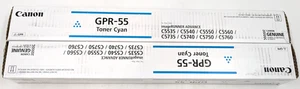 Canon GPR-55 Genuine Cyan Toner Ink Cartridges - Set of 2 - Picture 1 of 5