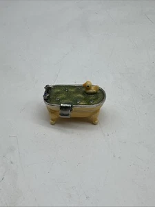 MONET  "RUBBER DUCK  IN TUB"  Collectible Enamel Keepsake Trinket Box - Picture 1 of 5