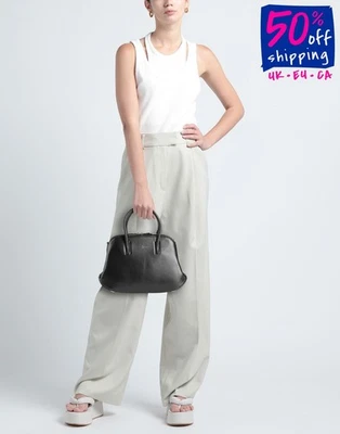 RRP€270 JOHN RICHMOND Leather Tote Bag Logo Chain Strap Double Handles Zipped - Image 1 of 4