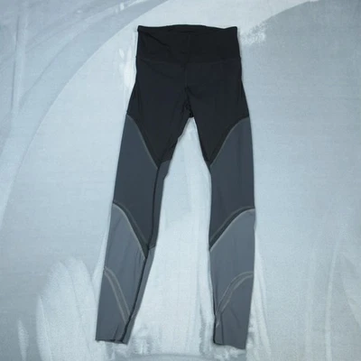 Leggings Lululemon para mujer 6 negros grises tiro alto bloques de colores correr yoga malla Foto 1 de 4