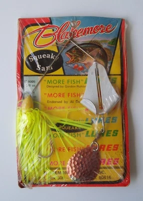Señuelo de pesca vintage Blakemore Squeaky Sam Buzz Cebo por Gordon Ruhlander EE. UU. Foto 1 de 4