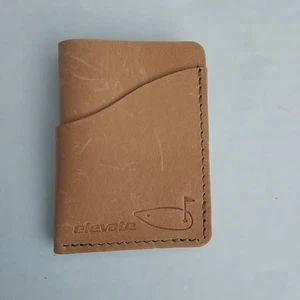 Rustico Leather Wave Wallet Brown Tan Elevate Golf Print - Picture 1 of 8