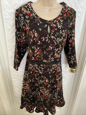 Vestido de vacaciones ModCloth preparado para potencial tejido Holly Berry mangas XL- 3/4 Foto 1 de 4