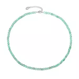 Green Aventurine Mini Beaded Gemstone Necklace - Picture 1 of 6