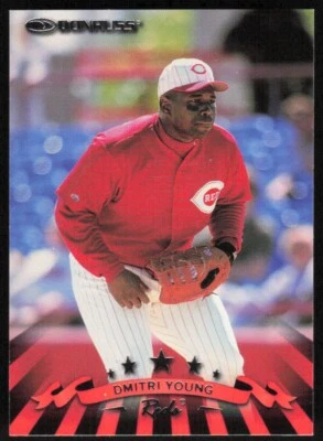 1998 Donruss Dmitri Young Cincinnati Reds #216 - Image 1 of 2
