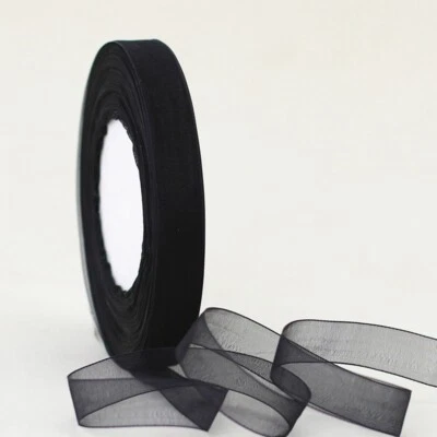 50 Yards 13mm Organza Sheer Ribbon For Decoration DIY Supplies Lot - Image 1 of 4