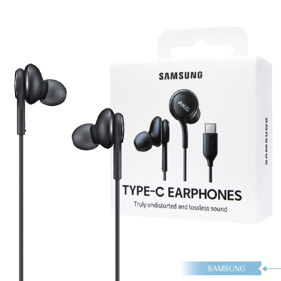 Authentic AKG Type-c Earphones Headphones Mic Earbuds for Usb-c Samsung Galaxy