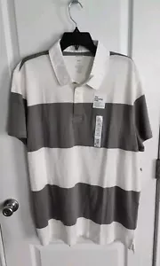 Sonoma Men’s Everyday Polo Short Sleeve Shirt Gray/White Size: XXL - Picture 1 of 2