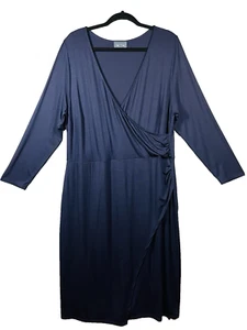Modcloth Faux Wrap Career Dress Size 2X Stretch Business Office Professional EUC - Picture 1 of 12