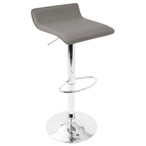 LumiSource Ale Barstool, Set of 2, Grey -BS-ALEGY2 - Picture 1 of 1
