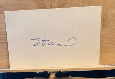 Stan Musial Autograph~3x5 Index Card~MLB-HOF~Early 60's!! - Image 1 of 2