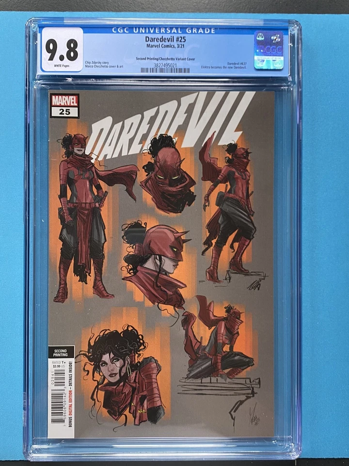 Daredevil #25 Second Printing-Design Variant (Marvel Comics March 2021)
