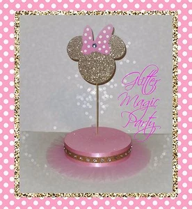 Minnie Mouse Light Pink and Gold Head - Lollipops or Cakepops Stand - Picture 1 of 2