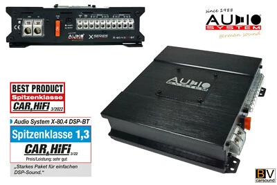 AUDIO SYSTEM X-80.4 DSP-BT 4x150 2Ω Verstärker 8-Kanal Digitaler Soundprozessor - Bild 1 von 4