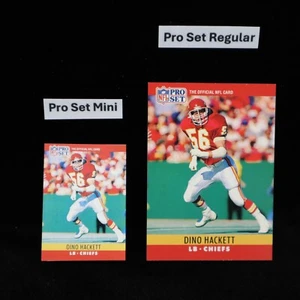1990 Dino Hackett Kansas City Chiefs Pro Set Mini #143 ... See Description - Picture 1 of 2
