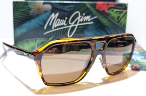 NEW Maui Jim Wedges Tortoise Amber Polarized HCL Bronze Lens Sunglass MJ880-10 - Picture 1 of 11