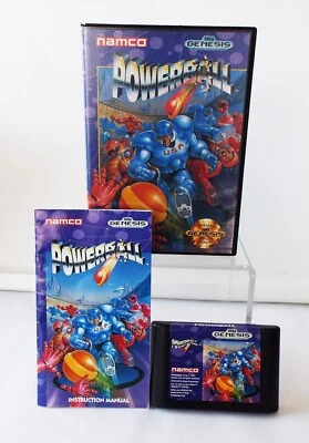 POWERBALL SEGA GENESIS 1991 AUTHENTIC VIDEO GAME COMPLETE IN BOX WORKING - Image 1 of 4