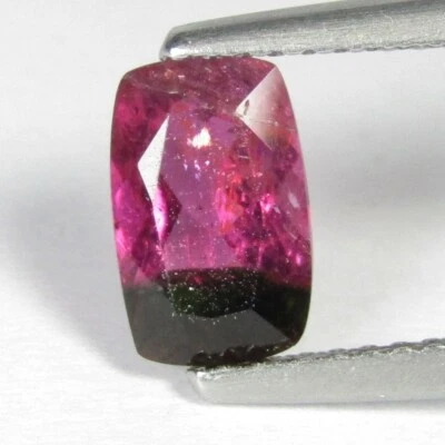 1.16Cts Stunning Natural Bi-Color Tourmaline Cushion Cut Mozambique Gemstone - Image 1 of 4