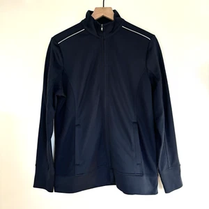 Cutter Buck Jacket Women L WeatherTec Ridge Water Wind Resistant Full Zip Navy - Picture 1 of 17