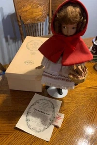 14" Red Riding Hood Porcelain Doll Edwin M Knowles Diana Effner Limited Addition - Picture 1 of 5
