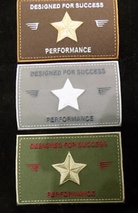 APPLIKATION PATCH AUFNÄHER SPORT AUFNÄHER HERREN RECHTECKIG MIT STERN - Bild 1 von 4