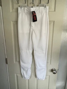 All Star Adult Baseball Pants Size SM, White, Long, Belt Loop, Snap Closure - Picture 1 of 7
