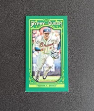 2013 Topps Gypsy Queen Freddie Freeman Green Mini Card 26/99 SP #47