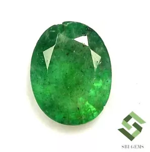 9x7 mm Certified Natural Emerald Oval Cut 1.48 CTS Untreated Loose Gemstone - Picture 1 of 7