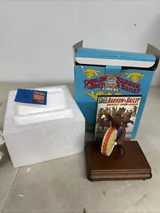 NEW In Box Vintage Ringling Bros Barnum & Bailey Circus Music Box Bear Figurine - Picture 1 of 3