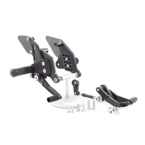 MG Biketec Rearset Kit Black Fixed Footpegs KTM 690 Duke 2012 - 2015 - Picture 1 of 11