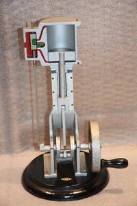 Vintage Phywe Single Cylinder Engine German Educational Cutaway Mechanical Model - Picture 1 of 10