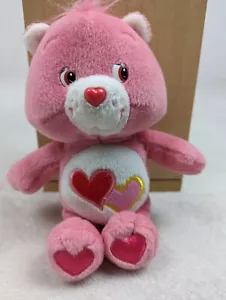 Care Bears Cubs Love-a-Lot Bär 8 Zoll Plüsch rosa mit Herzen süß & sauber Teddy - Bild 1 von 15