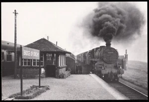 Steam Train Engine No 73078 At Bridge Of Orchy Railway Station 1959 Postcard - Picture 1 of 2