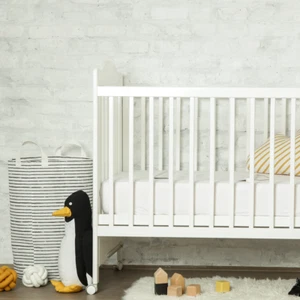 Wasserdichte Kinderbett Matratzenauflage, gesteppt, weicher Kinderbett Matratzenschutz 28x52 - Bild 1 von 6