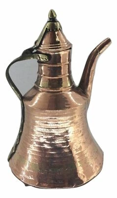 Teiera anfora antica in rame arredamento casa sala taverna rustico vintage arte - Immagine 1 di 3